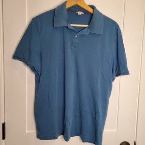 Calvin Klein Men's Size L Polo Golf Casual Activewear Blue Short Sleeve Shirt